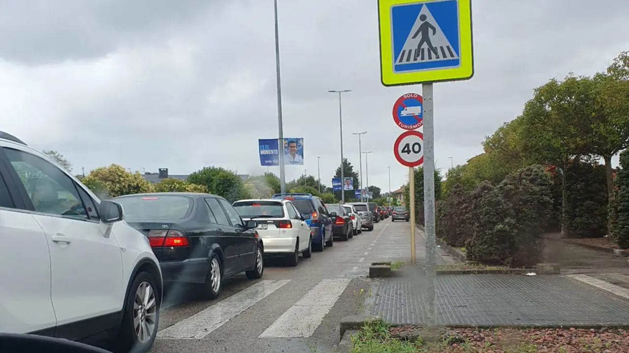 Imagen de una de las retenciones ocasionadas en Sierrapando