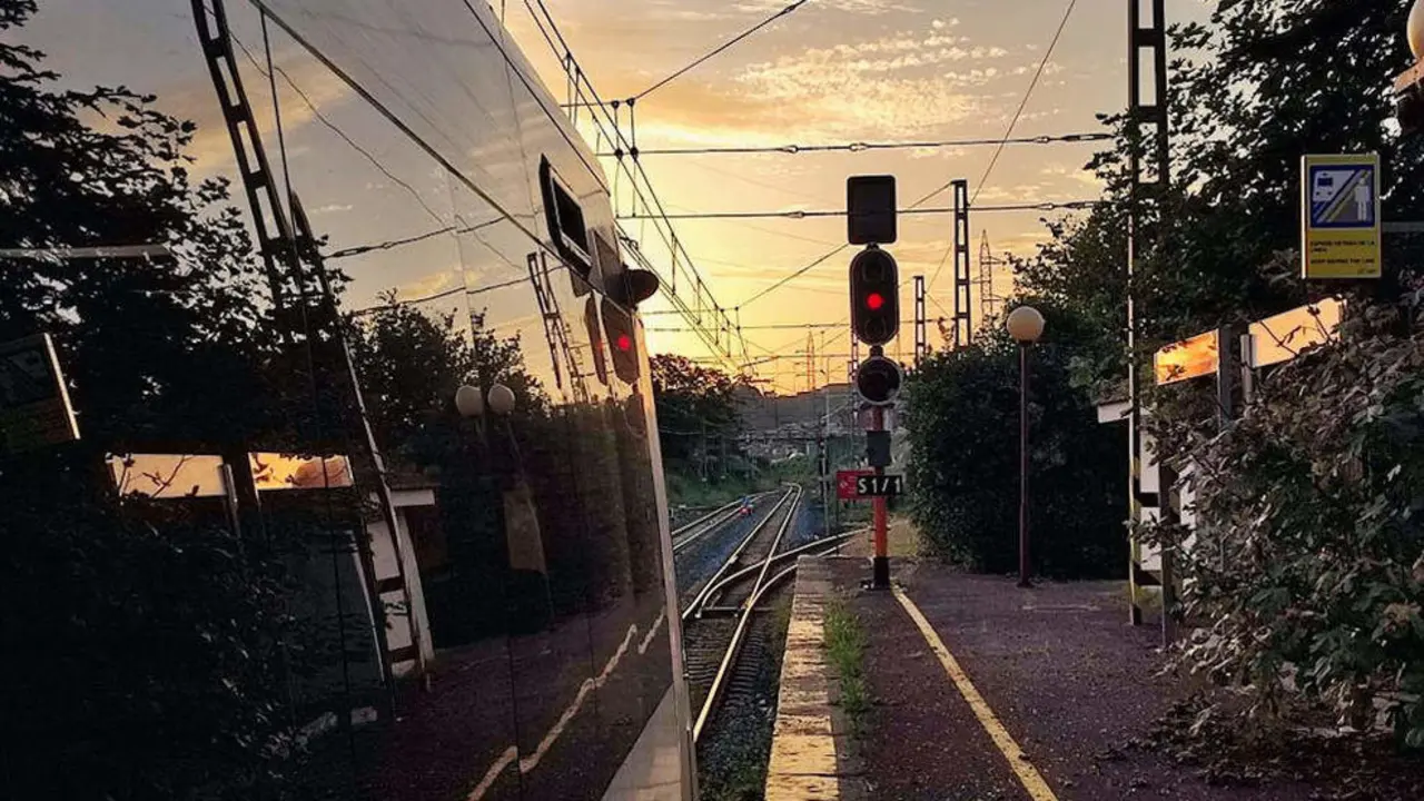 Tren detenido en Orejo