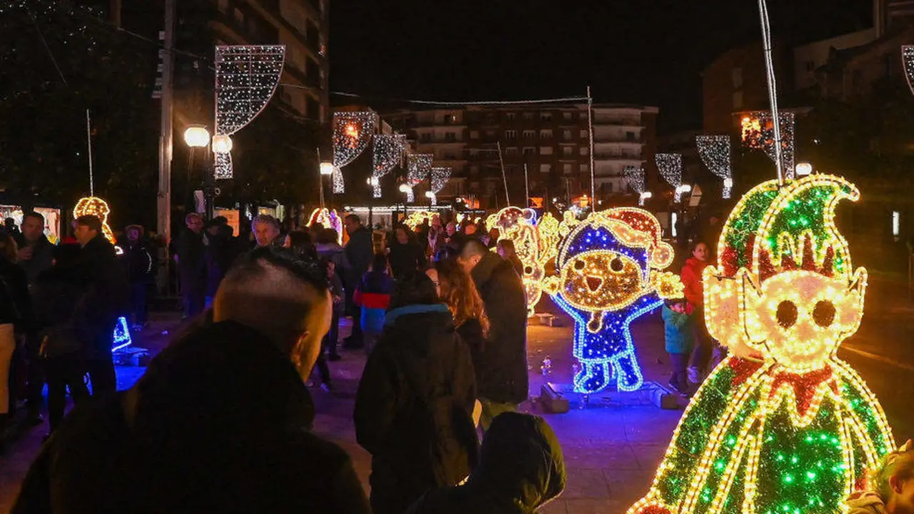 Alumbrado navide&ntilde;o de Torrelavega en las Navidades de 2022