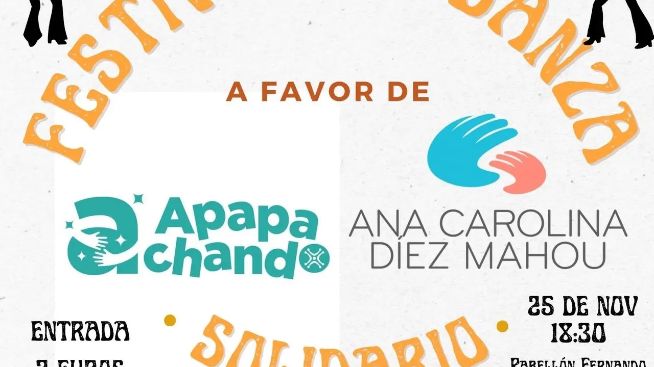 Cartel Festival Solidario de Danza que se celebrar&aacute; el 25 de noviembre en Pi&eacute;lagos