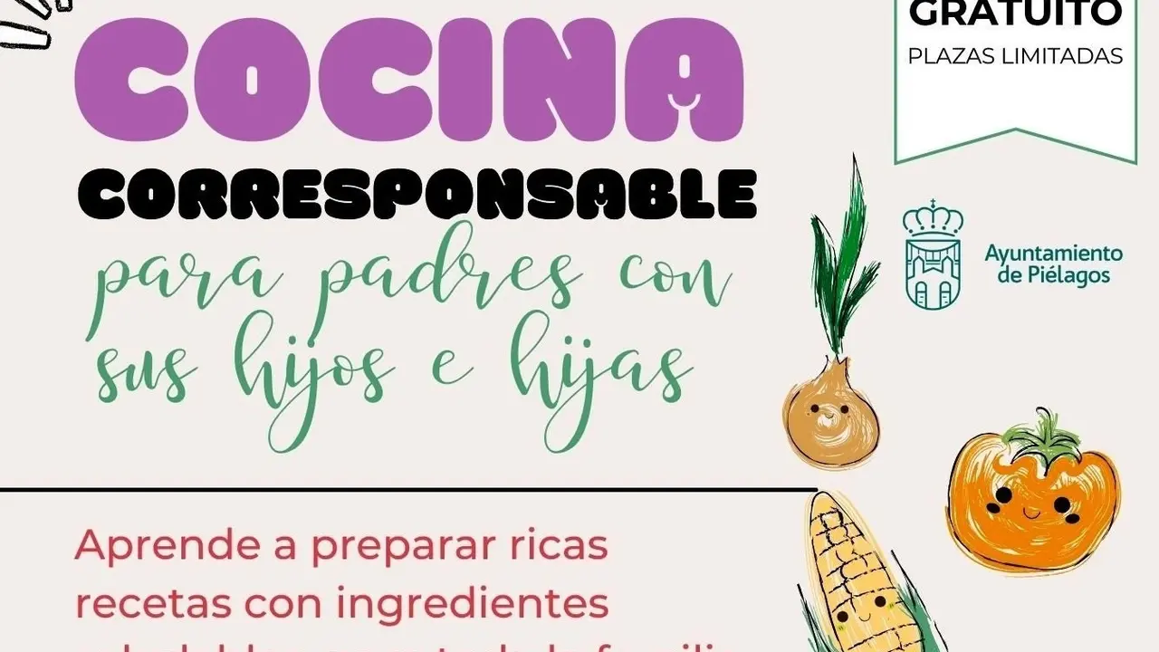Cartel de los talleres de cocina corresponsable