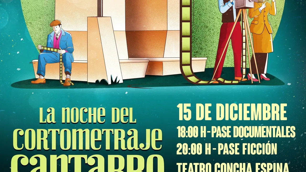 Cartel de 'La Noche del Cortometraje C&aacute;ntabro'