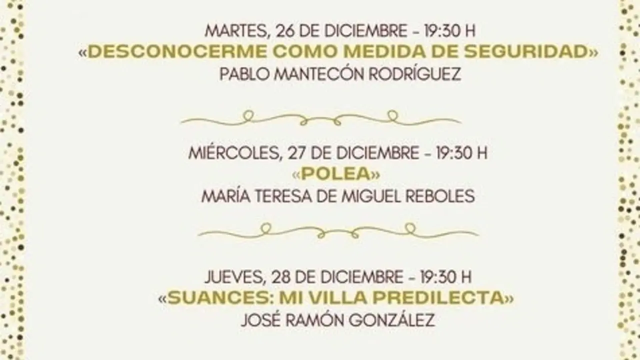 Cartel de la actividad de 'Poes&iacute;a en Navidad'