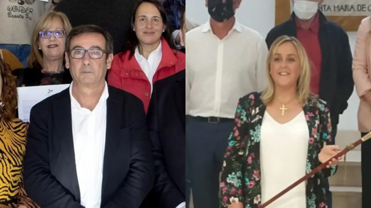 El concejal del PP, Francisco Viar, y la alcaldesa de Santa Mar&iacute;a de Cay&oacute;n, Pilar del R&iacute;o