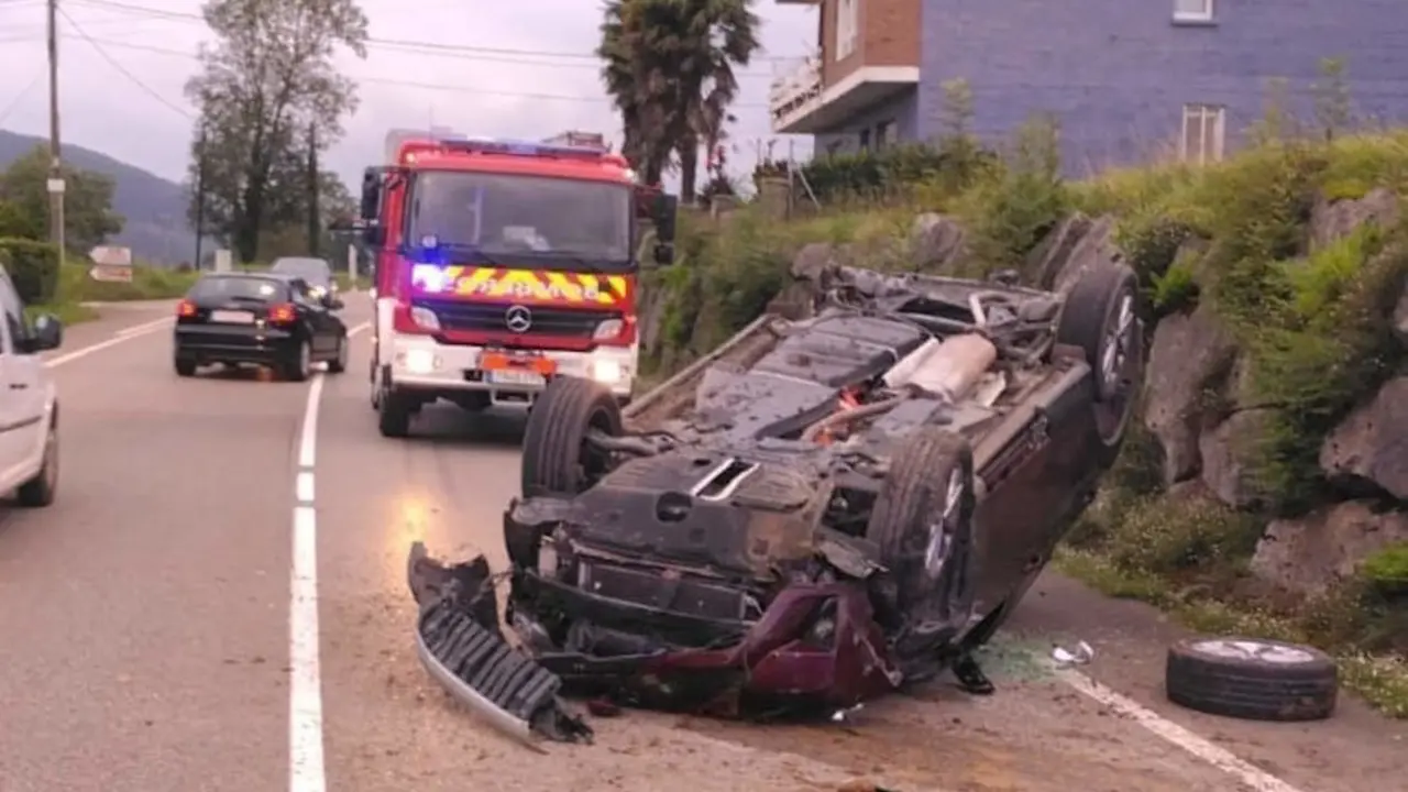 Accidente de tr&aacute;fico en Cantabria