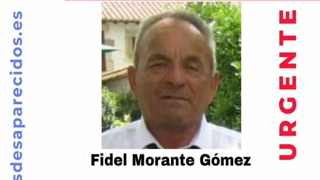 Imagen del hombre de 82 a&ntilde;os desaparecido