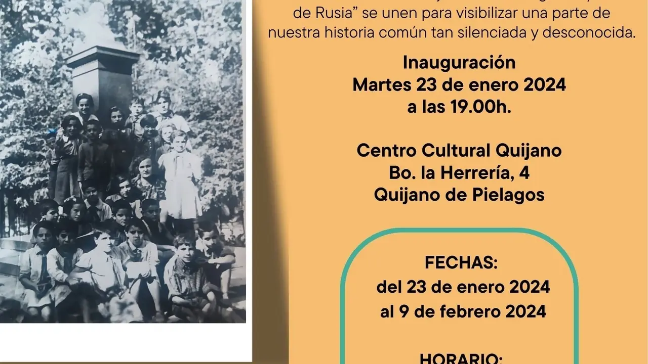 Cartel de la exposici&oacute;n sobre los 'ni&ntilde;os de la guerra'