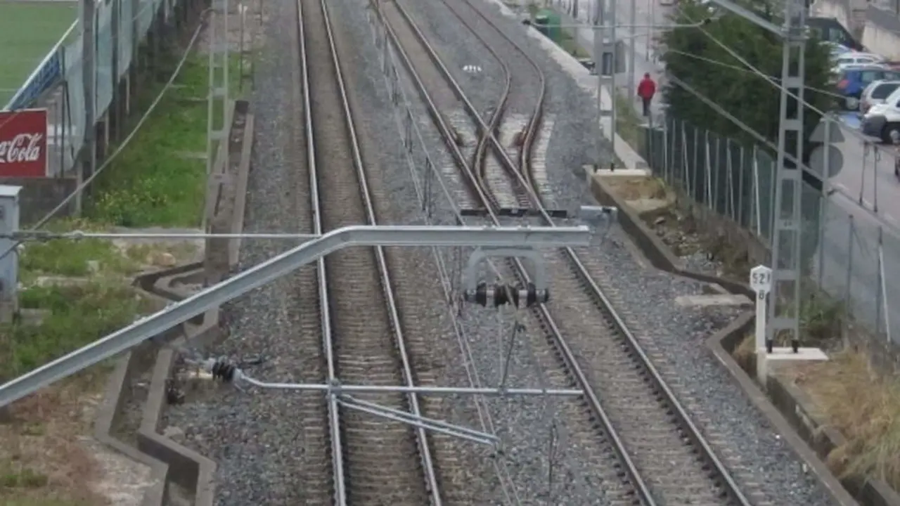 Obras en la l&iacute;nea Palencia-Santander