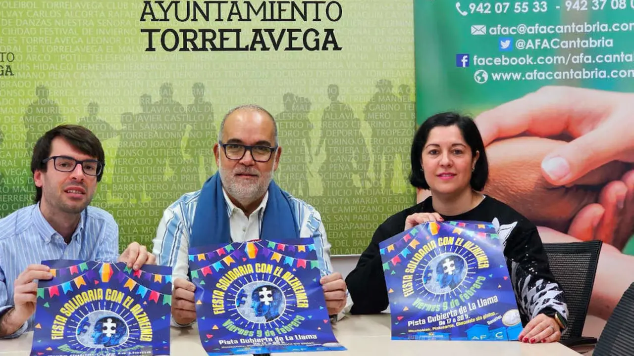 Presentaci&oacute;n de la Fiesta Solidaria con el Alzheimer que acoge Torrelavega este viernes