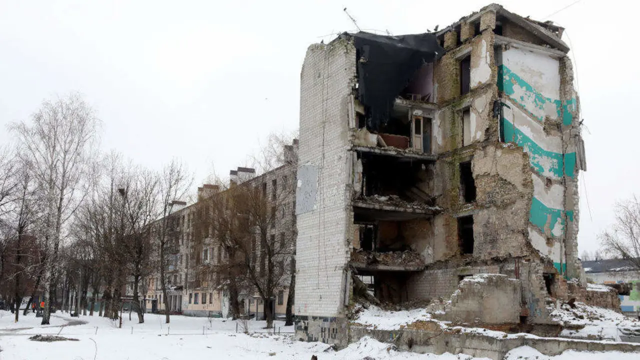 Borodianka, en la regi&oacute;n de Kiev, en Ucrania