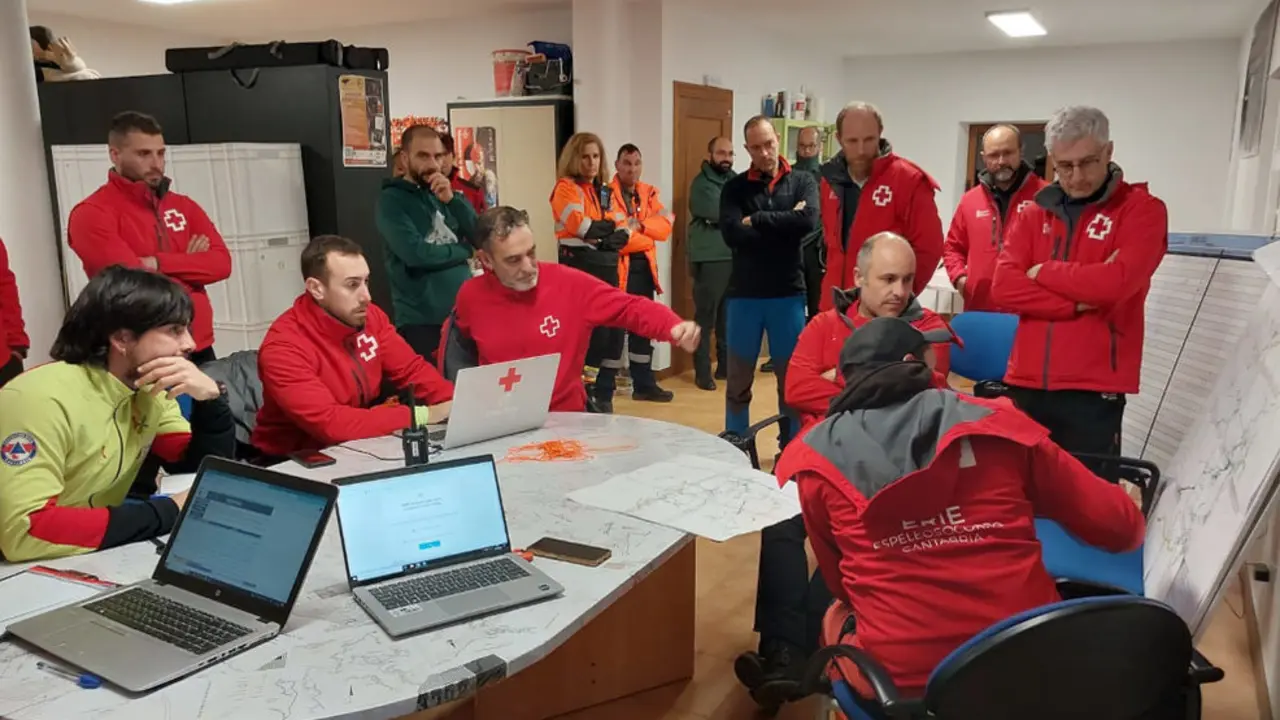 Centro de Mando que ha coordinado el dispositivo de rescate de los espele&oacute;logos