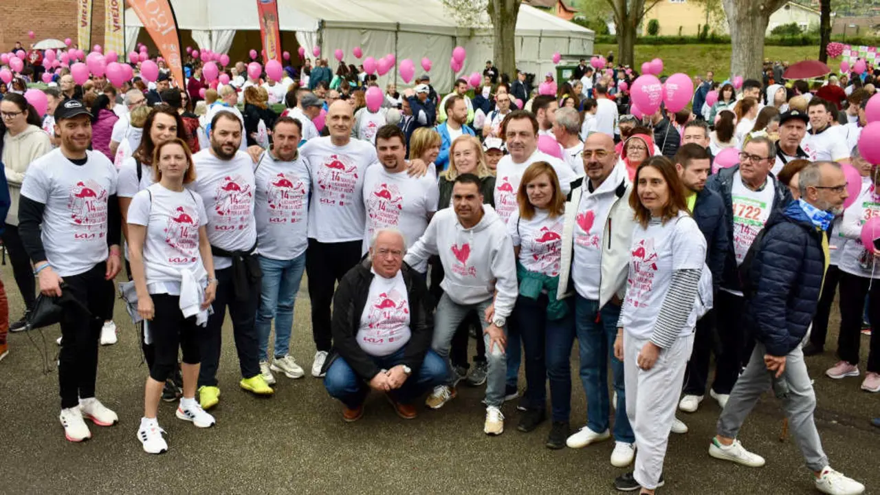 Cantabria se suma a la XIV edici&oacute;n de la Marcha Solidaria Luchamos por la Vida celebrada en Los Corrales de Buelna