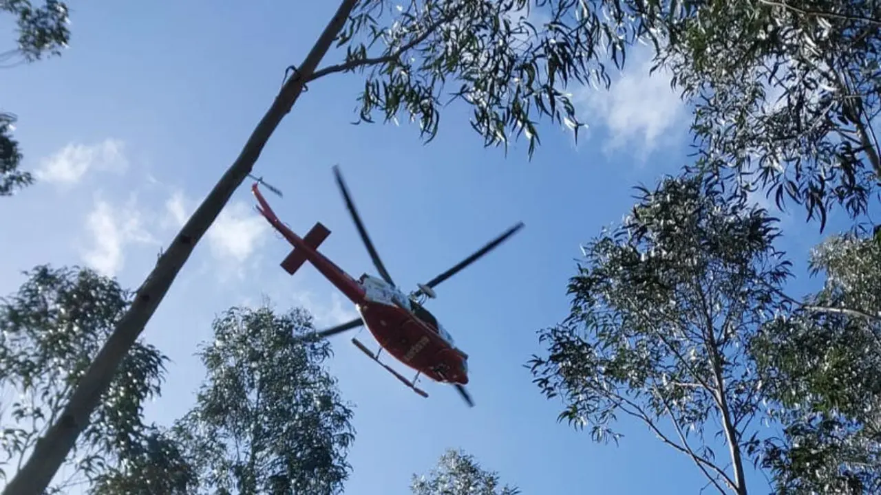 El helic&oacute;ptero localiza en buen estado a un hombre de 75 a&ntilde;os desaparecido en Meruelo