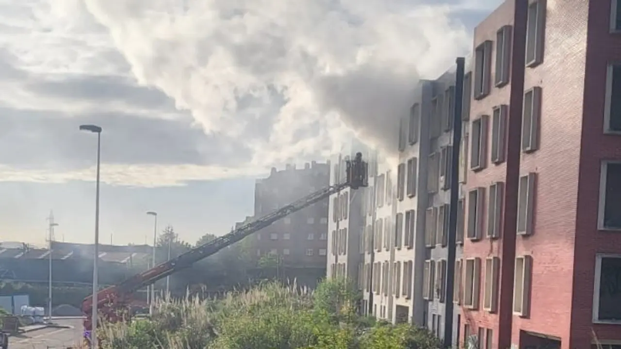  Incendio | Foto- Bomberos de Santander