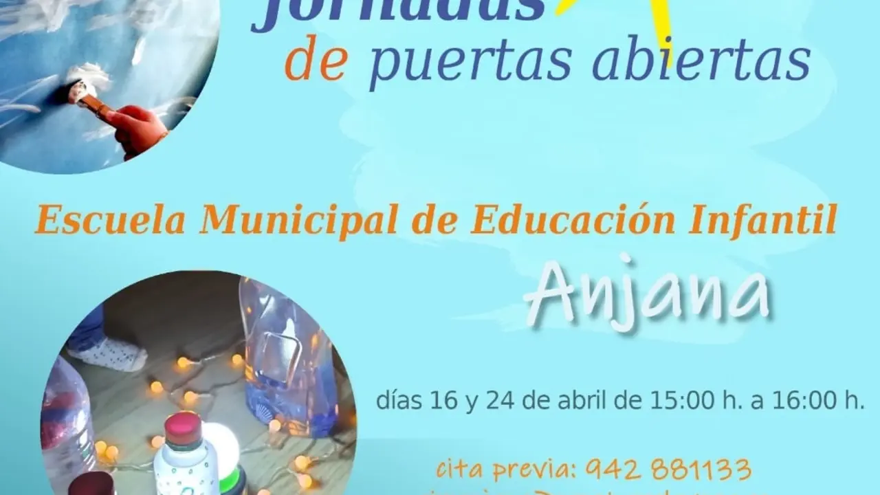 Cartel Escuela Infantil Anjana de Torrelavega