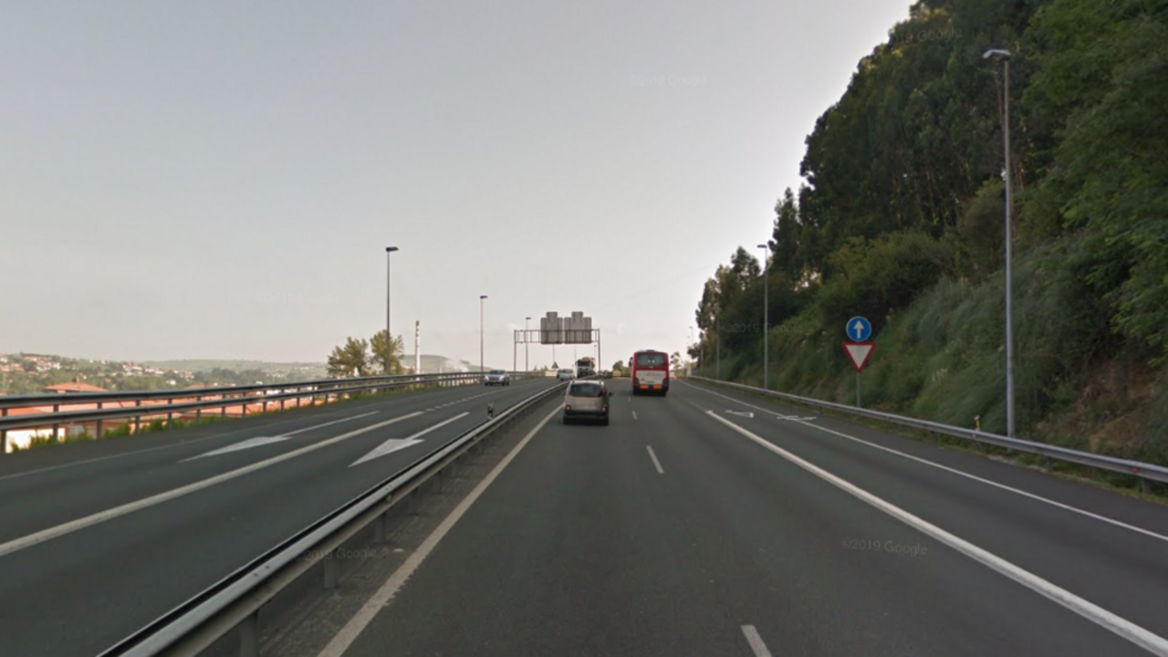 La A-67 direcci&oacute;n Santander a la altura de Barreda, Torrelavega
