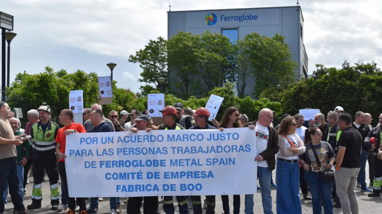 Imagen de la concetraci&oacute;n de la plantilla esta misma ma&ntilde;ana