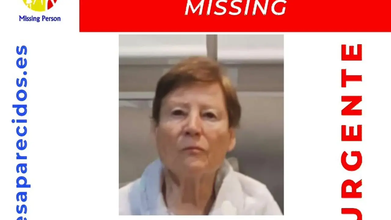 Cartel de b&uacute;squeda de la mujer desaparecida