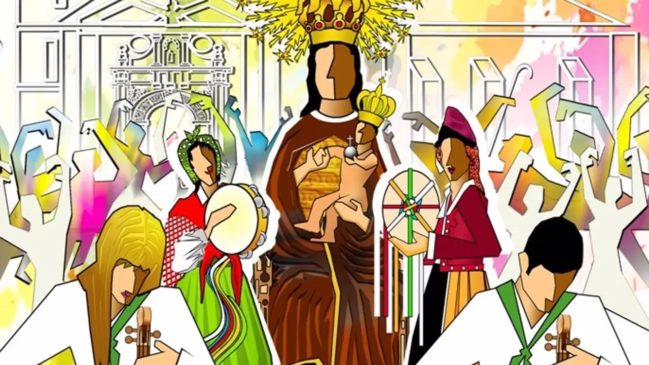 Cartel de las fiestas de la Virgen de Valencia 2023