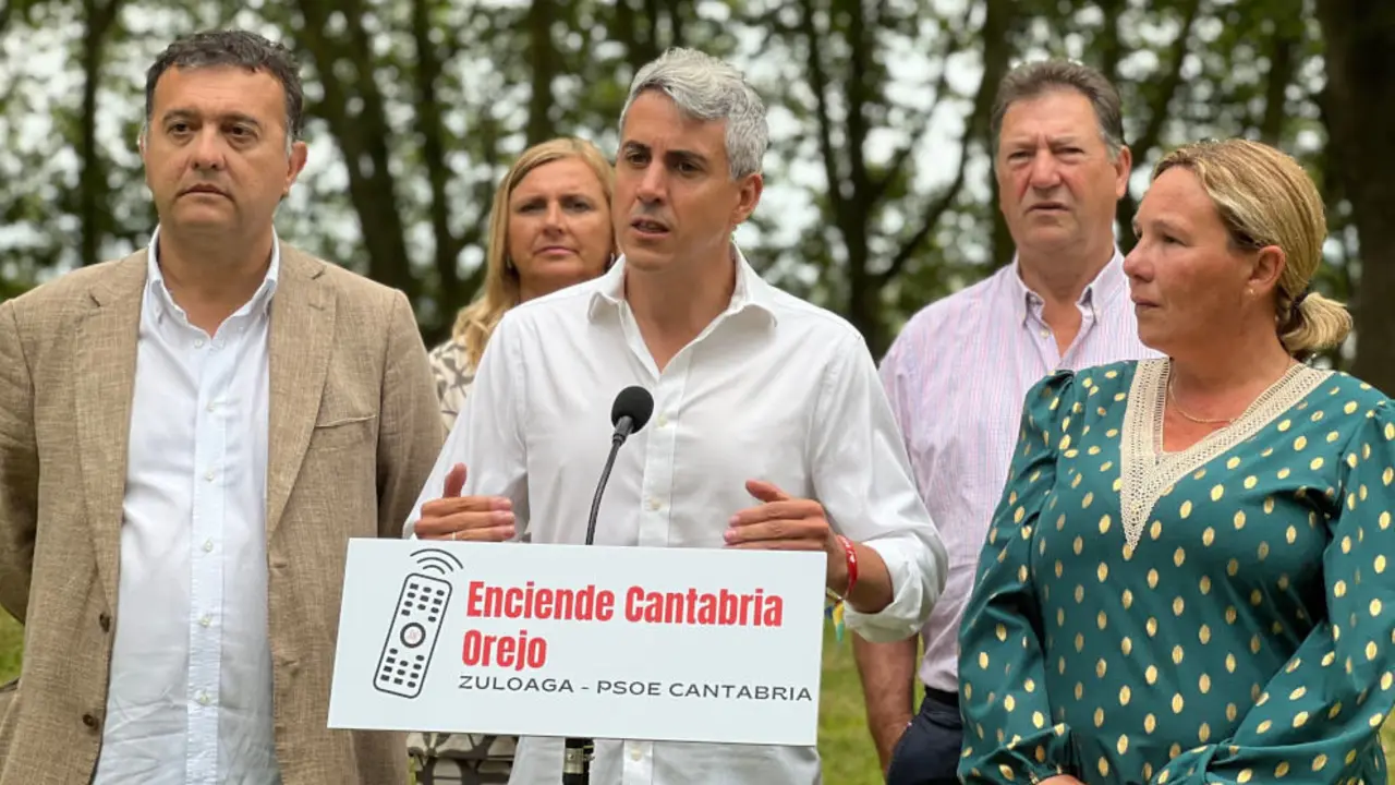 Zuloaga en Orejo durante la campa&ntilde;a Enciende Cantabria