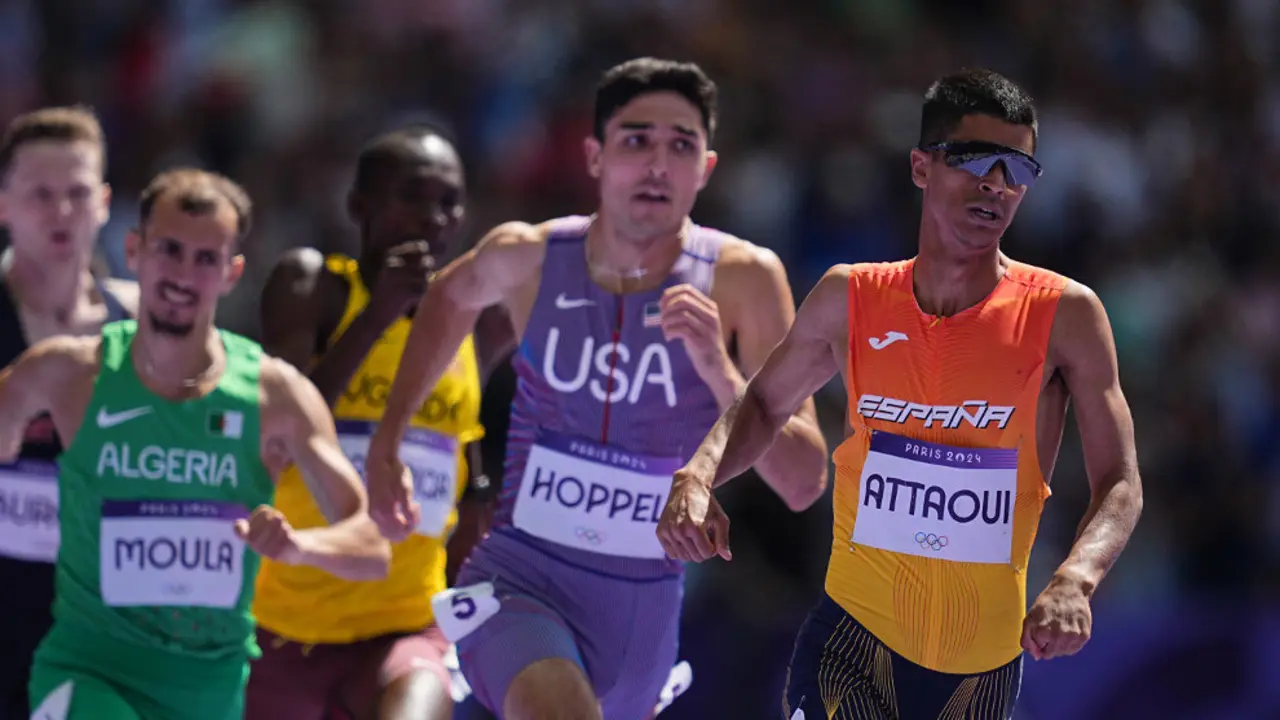 Mohamed Attaoui, durante su participaci&oacute;n en los Juegos Ol&iacute;mpicos de Par&iacute;s