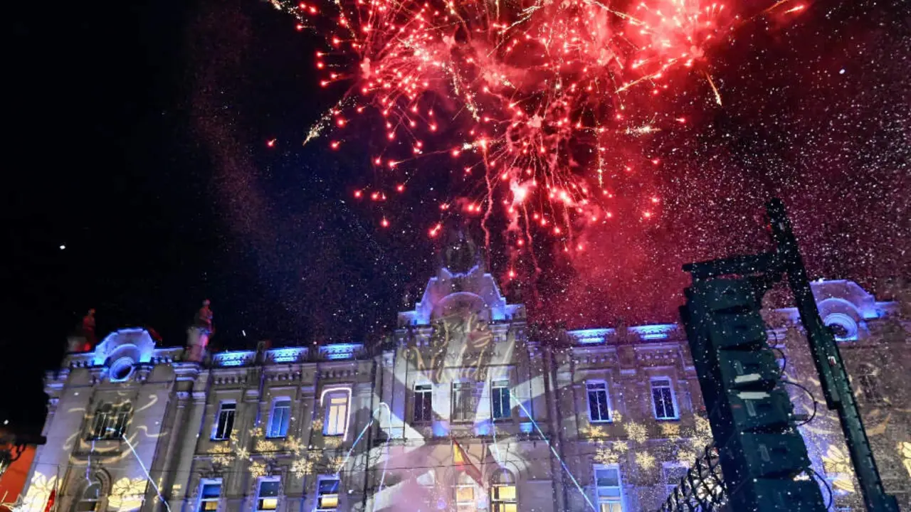 Encendido del alumbrado navide&ntilde;o en Santander