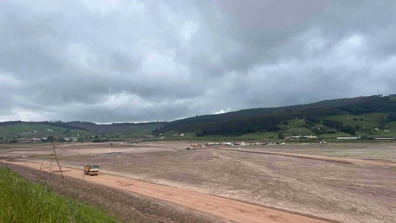 Obras del centro logístico de La Pasiega