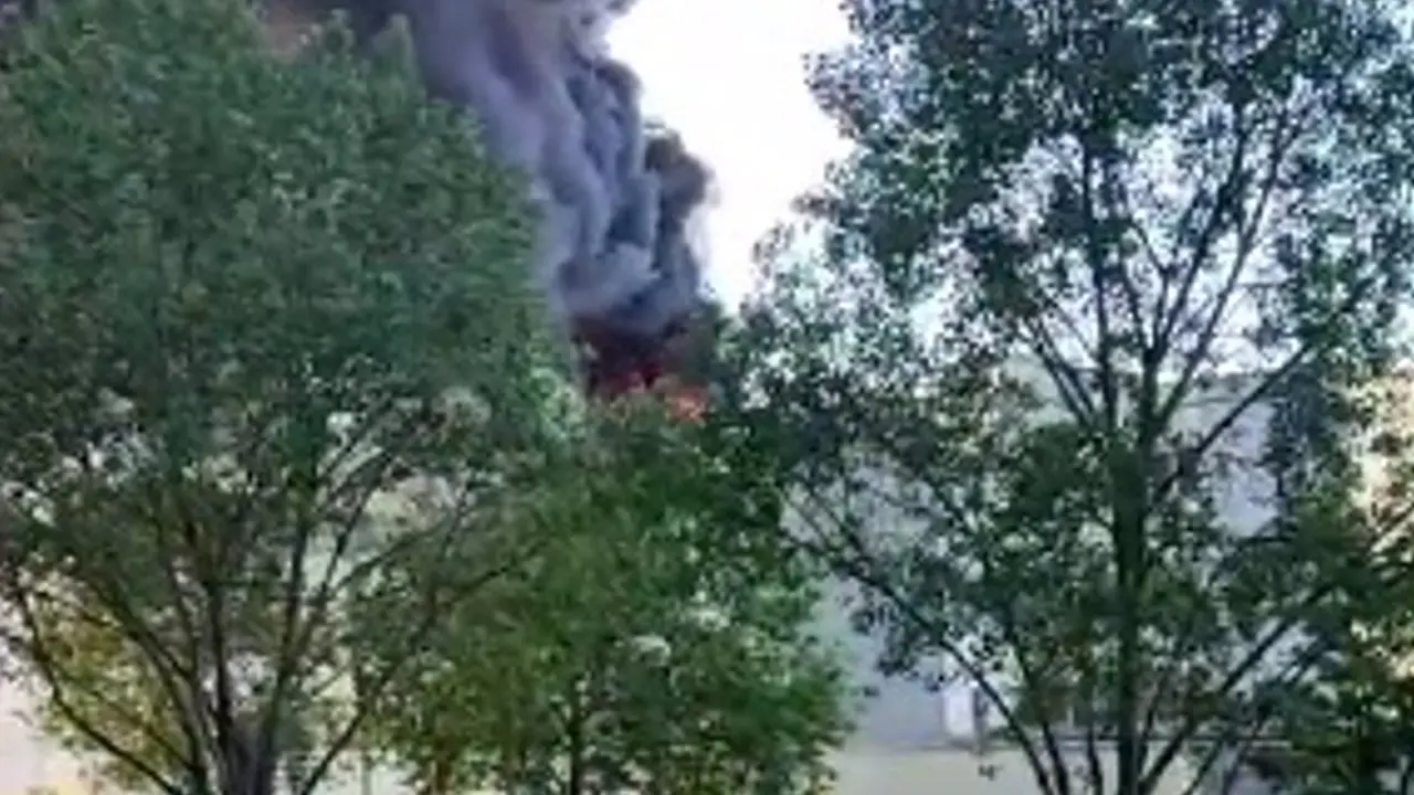 Incendio en la cubierta de la Facultad de Ciencias