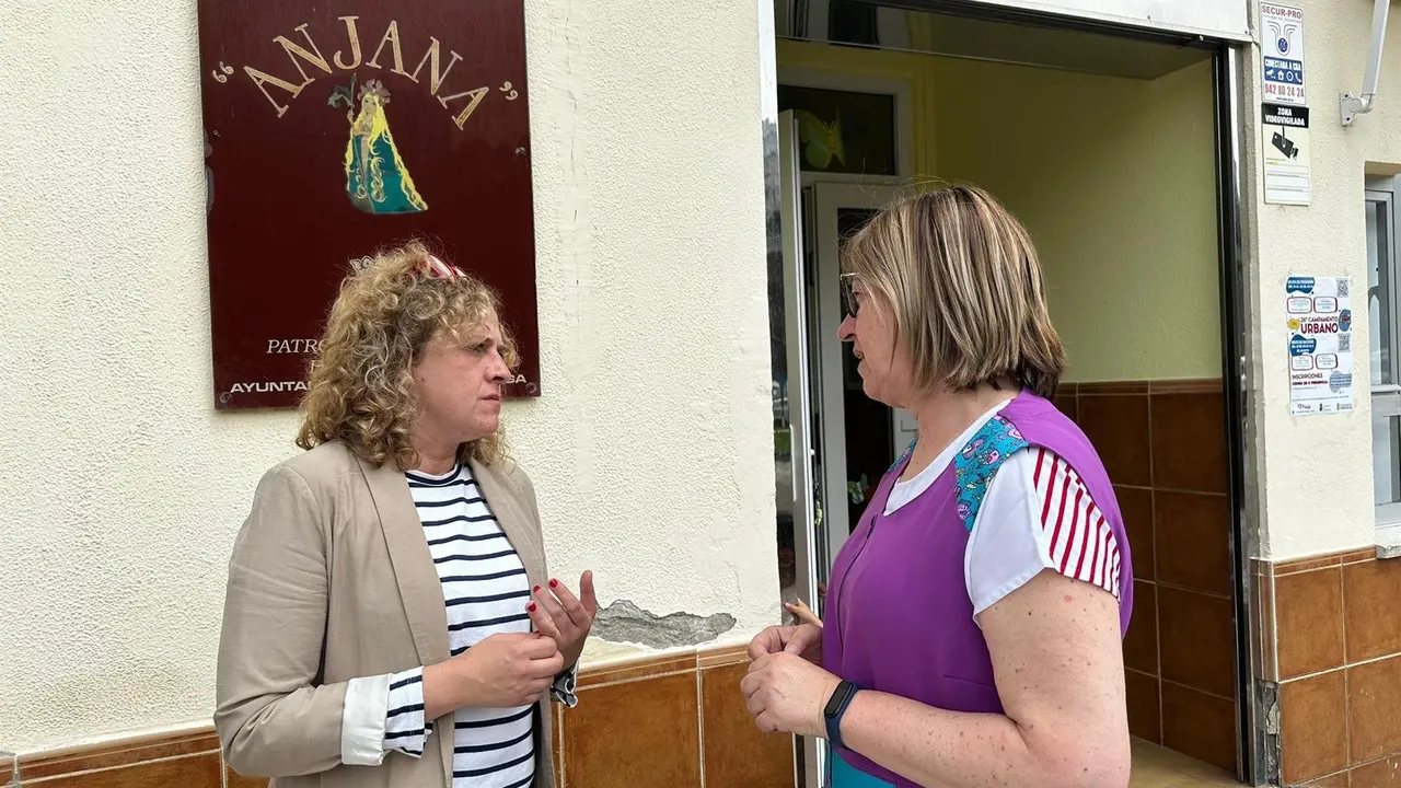 La concejala Patricia Portilla en la escuela infantil Anjana