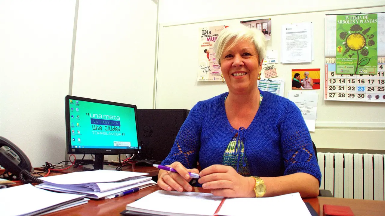La presidenta de la empresa pública Aguas de Torrelavega, Blanca Rosa Gómez Morante