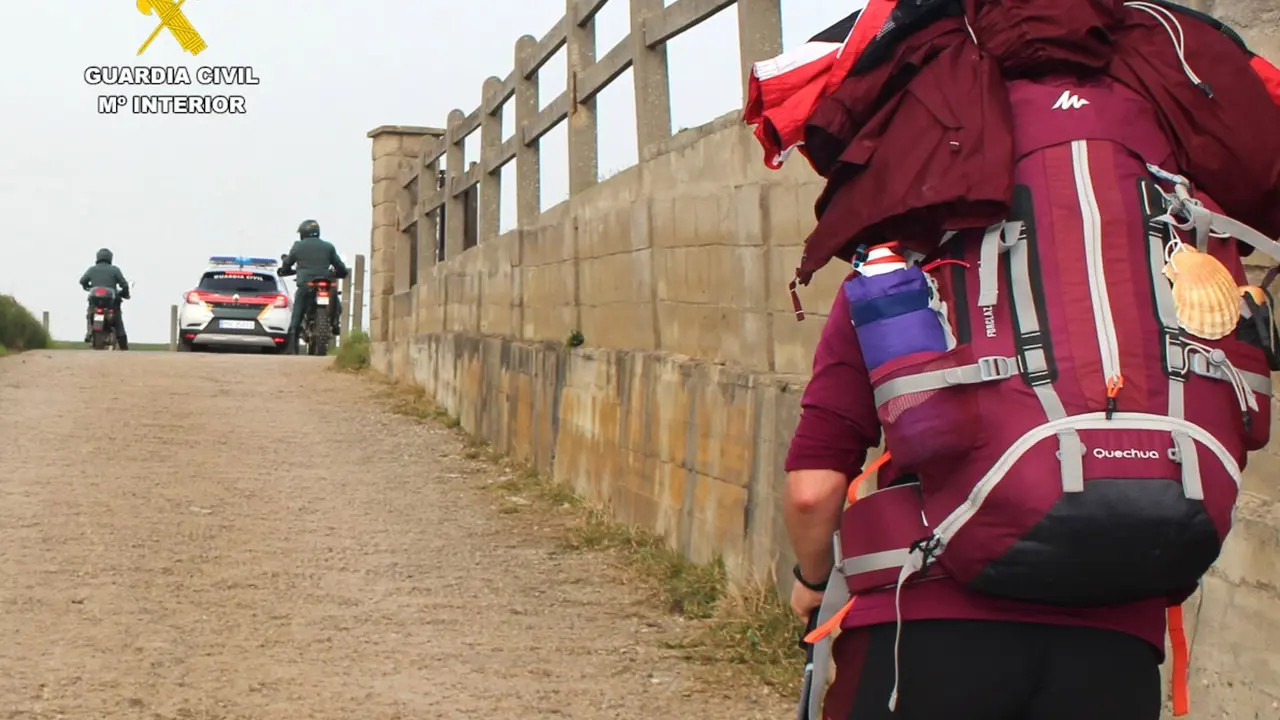 Vigilancia del Camino a Santiago de la Guardia Civil