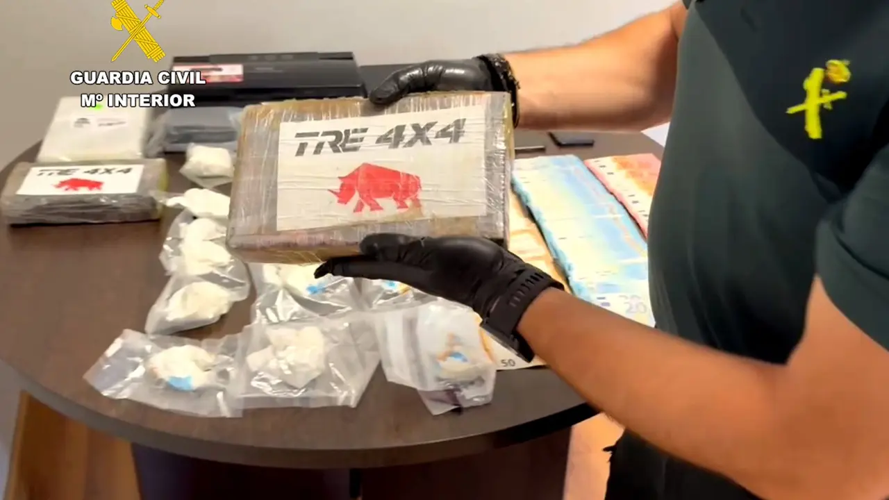 Cocaína incautada por la Guardia Civil en Castro