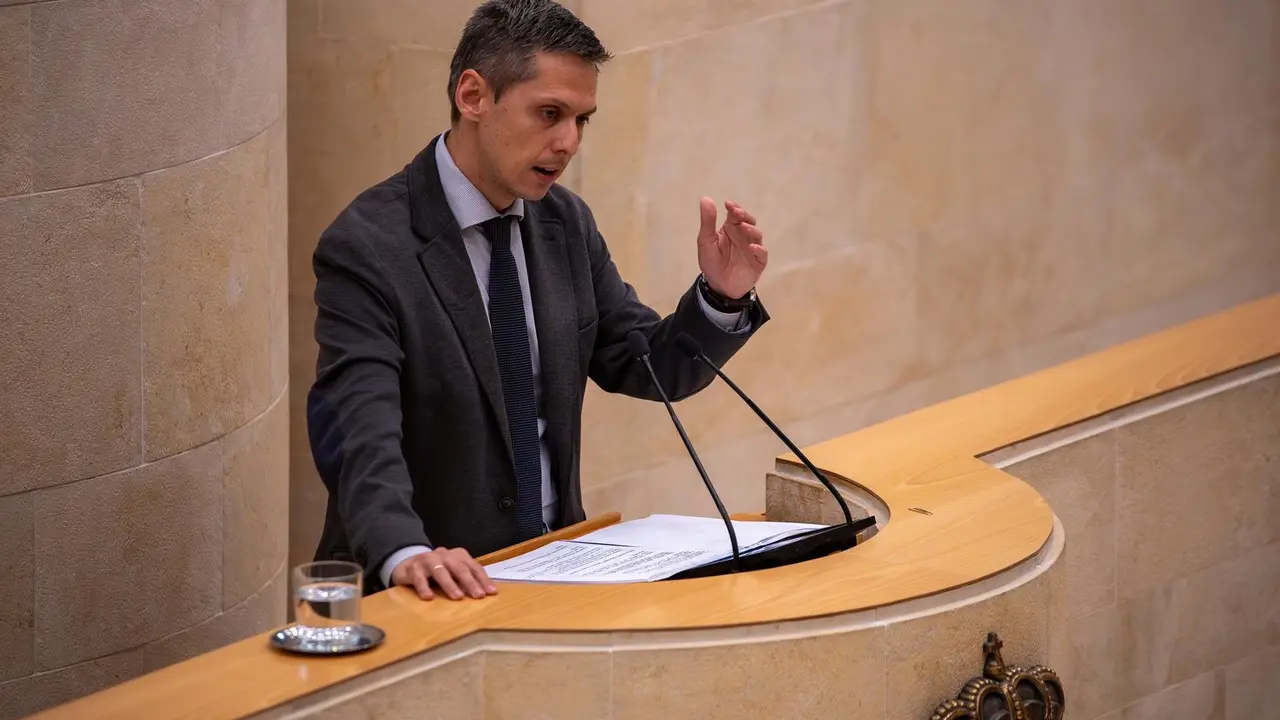 El portavoz socialista, Mario Iglesias