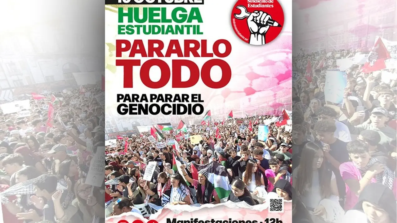 El Sindicato de Estudiantes de Cantabria ha sumado una manifestación a la huelga general