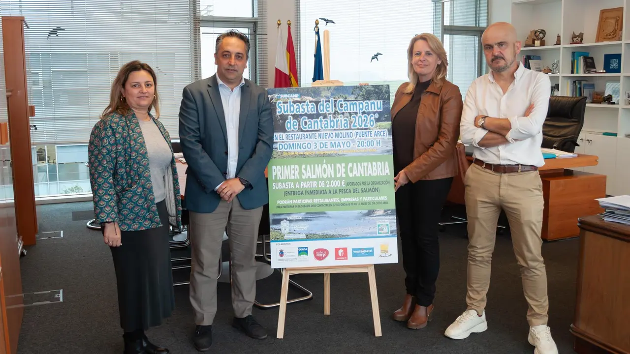 Presentación del cartel de la subasta del 'Campanu 2026'. 