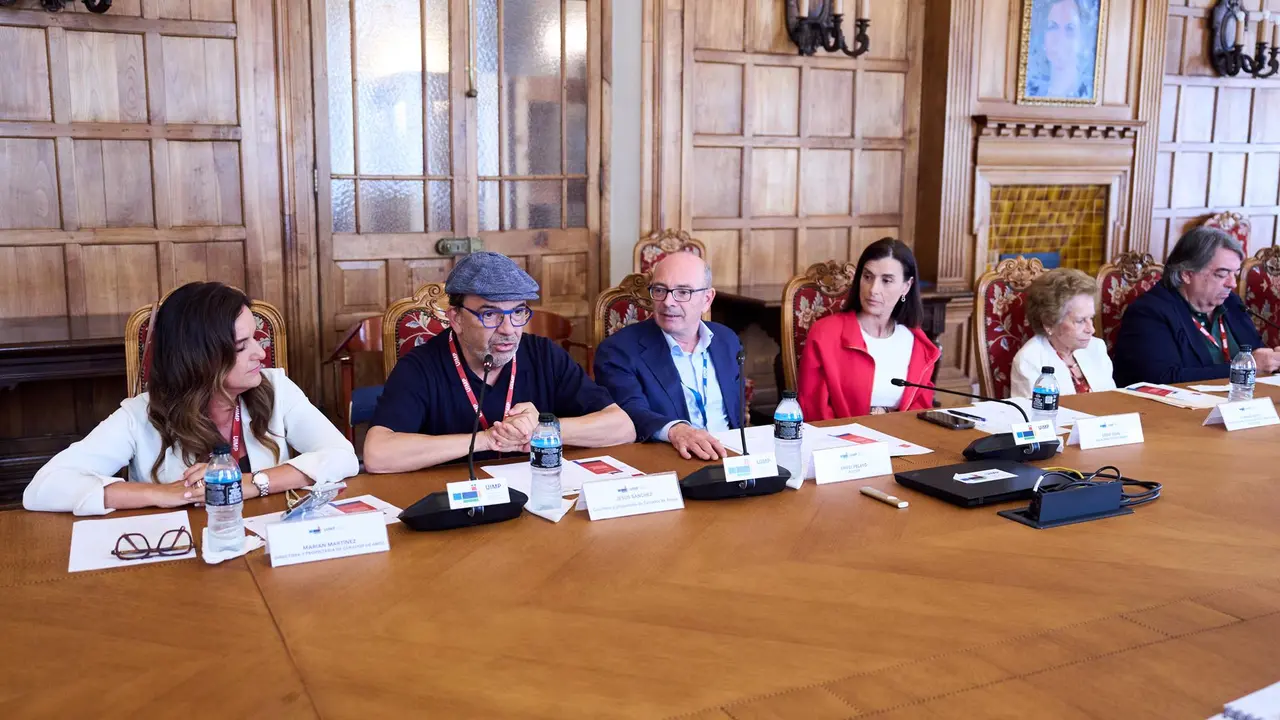 Imagen de la inauguración del curso , en la UIMP 