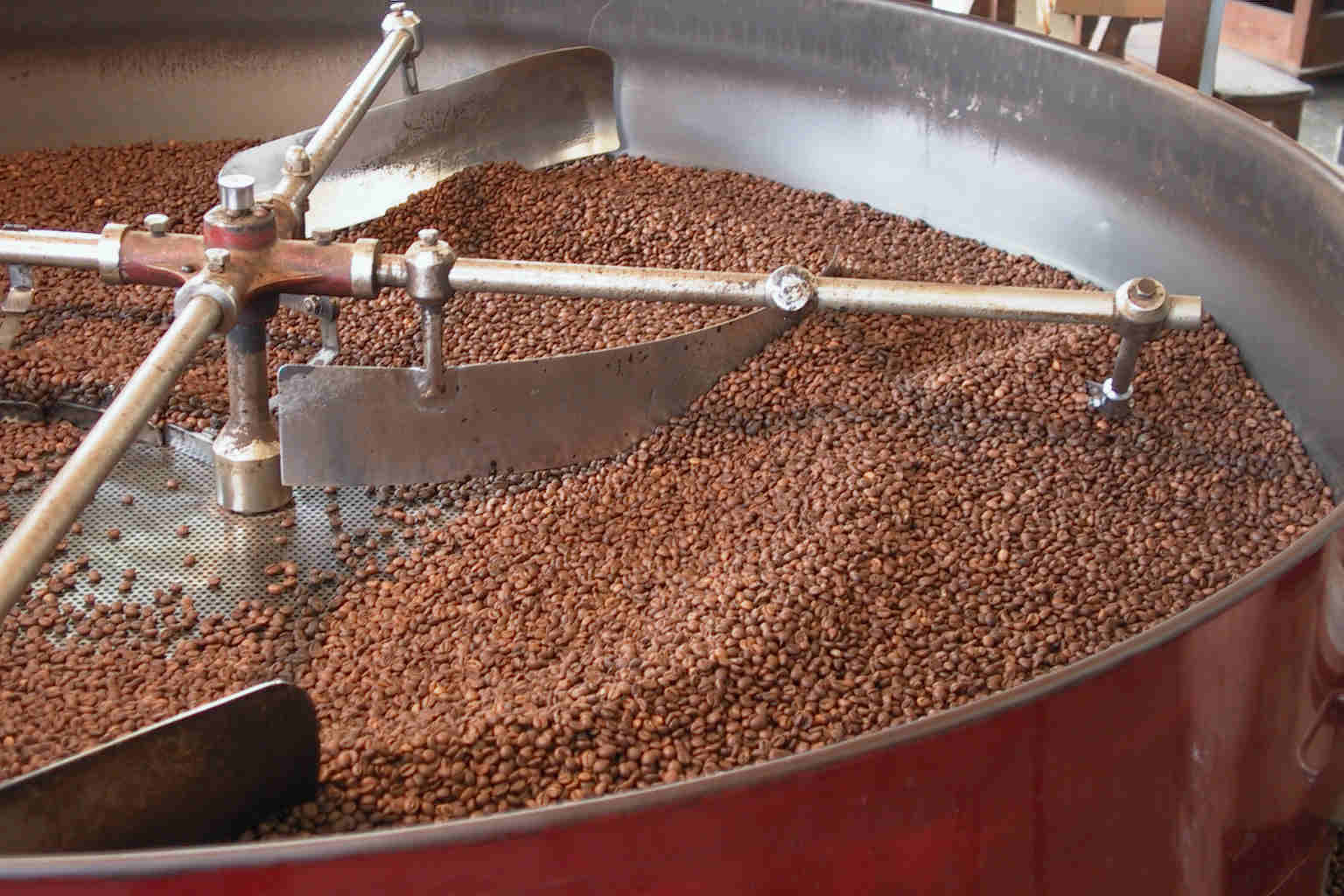 Proceso de tostado del café